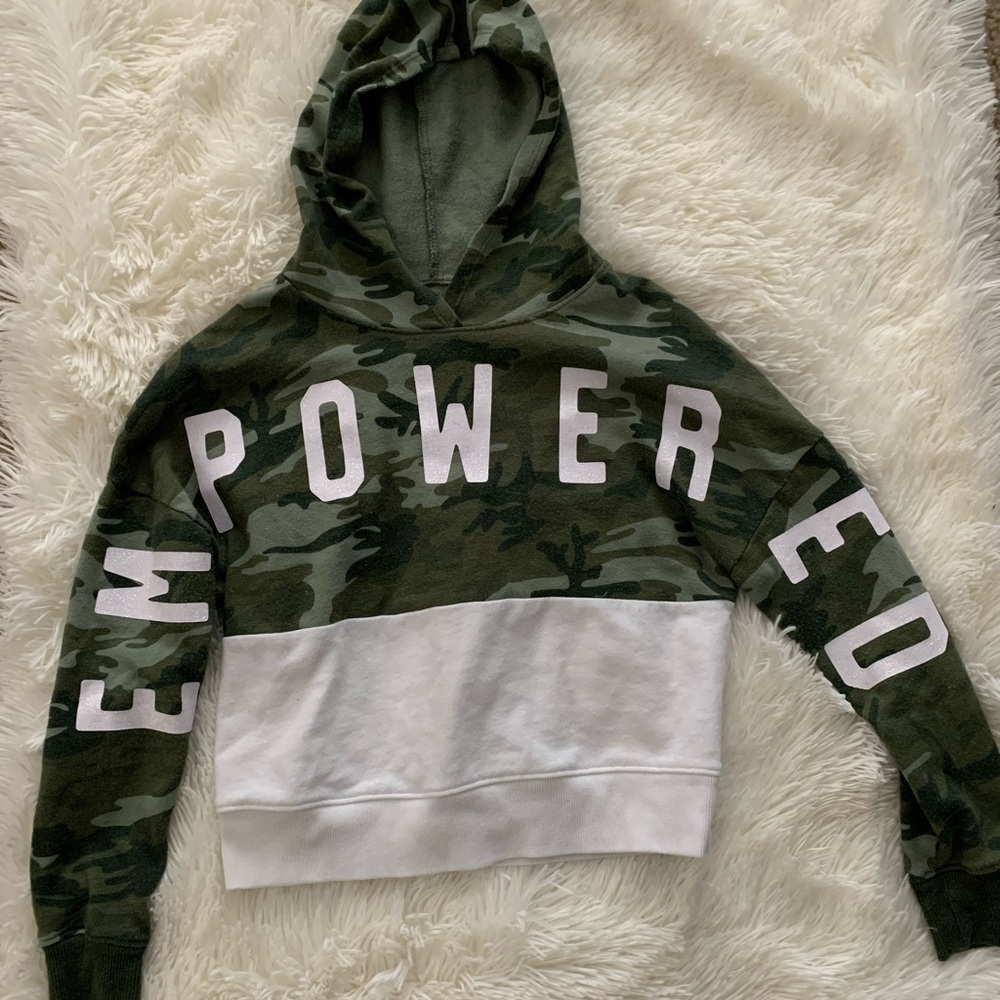 Justice cropped hoodie